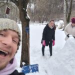 Schneemannbauen-Selfie-Kastell-Dornau